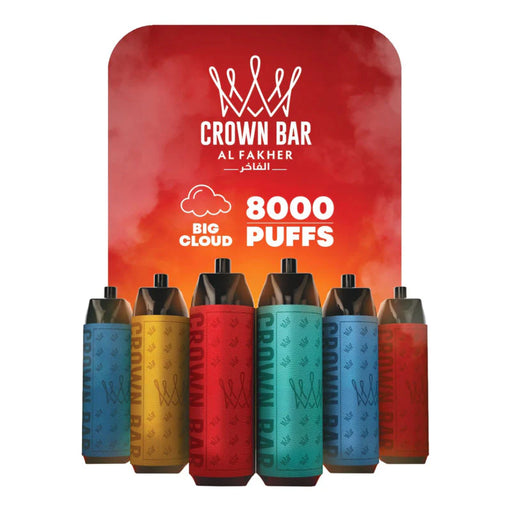 Al Fakher Crown Bar Big Cloud 8000 Puffs Disposable - MyVpro