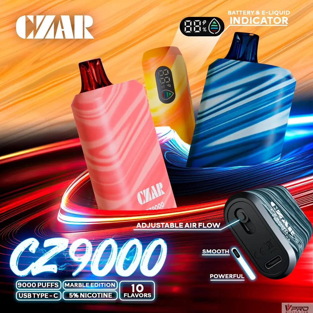 CZAR CZ9000 Puffs Disposable 5% Nicotine CZAR
