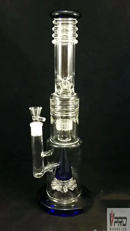 Glass Water Pipe With Cone Top Sprinker Perc - MyVpro