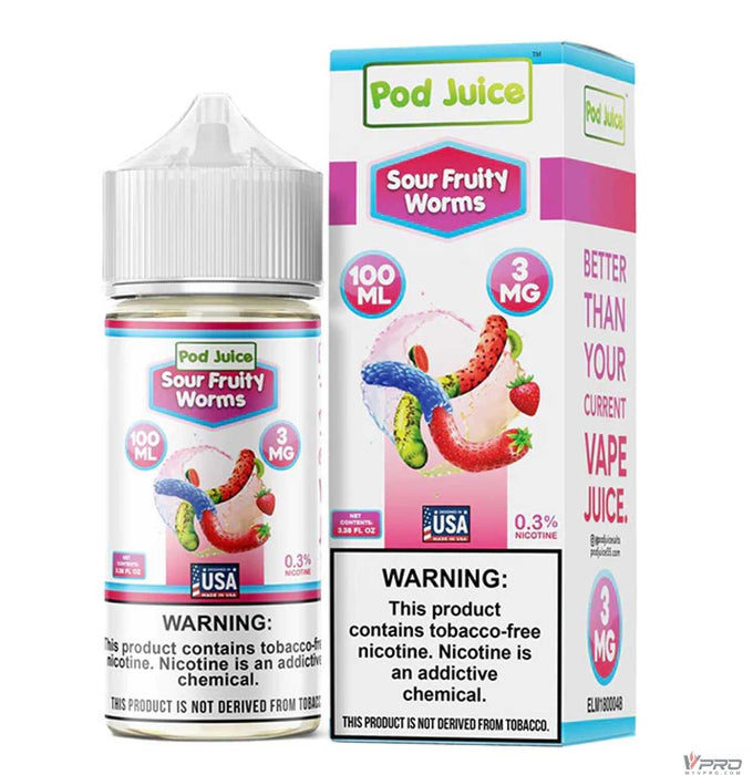 POD Juice Synthetic Nicotine E-Liquid 100ML (0mg/ 3mg/ 6mg/12mg Totally 18 Flavors) Pod Juice