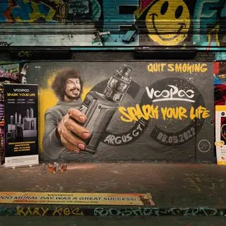 VOOPOO Creates the World's Biggest Vape Graffiti with Famous Graffiti Artist My Vpro