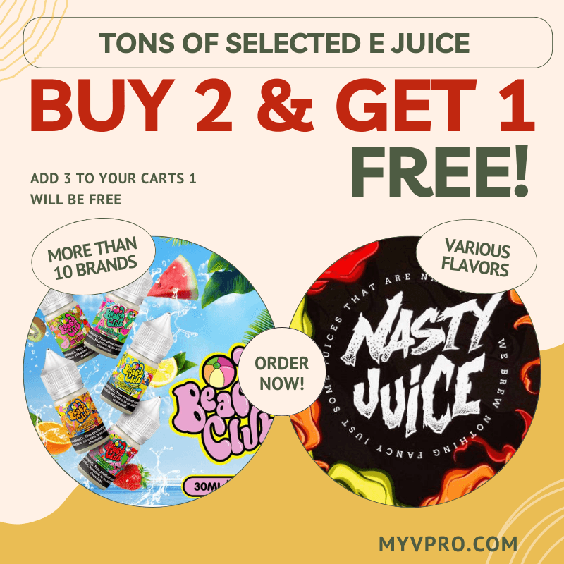 E liquid Buy 2 get 1 Free