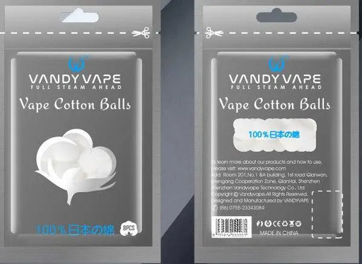 100% Organic Vape Cotton Balls by Vandyvape - My Vpro