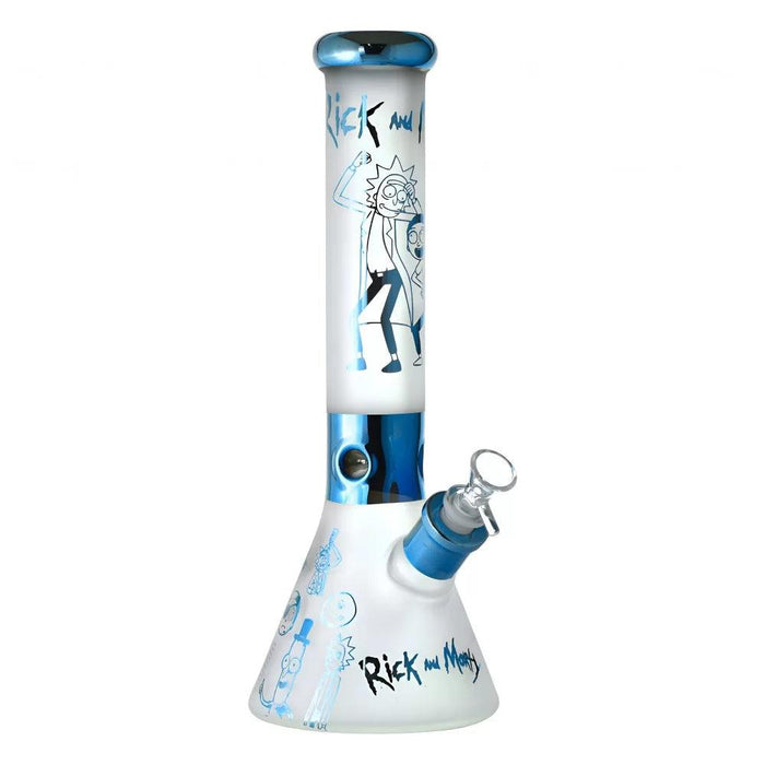 14" Whimsical Character 7mm Frosted Beaker Bong