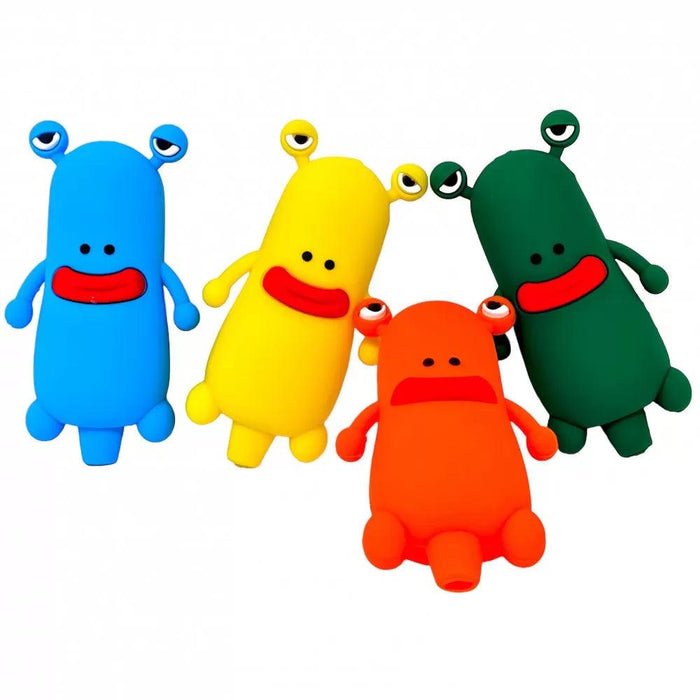 Yellow Monster Silicone Hand Pipe – Fun Character Series