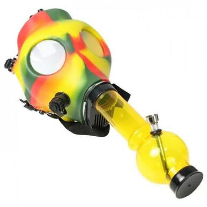 Rasta Color Gas Mask With Tube