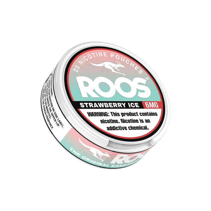 Strawberry Ice - Roos Nicotine Pouches (25ct Can)