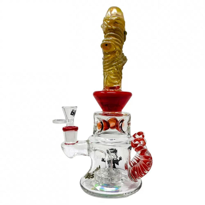 BIIGO Glass by Lookah - 12" Poly-Optic Horn Water Pipe