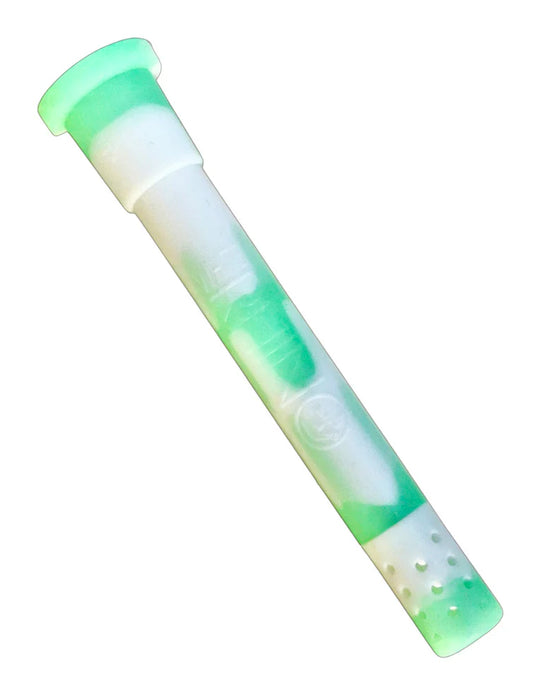 White Rhino Silicone Adjustable Glow In The Dark Downstem