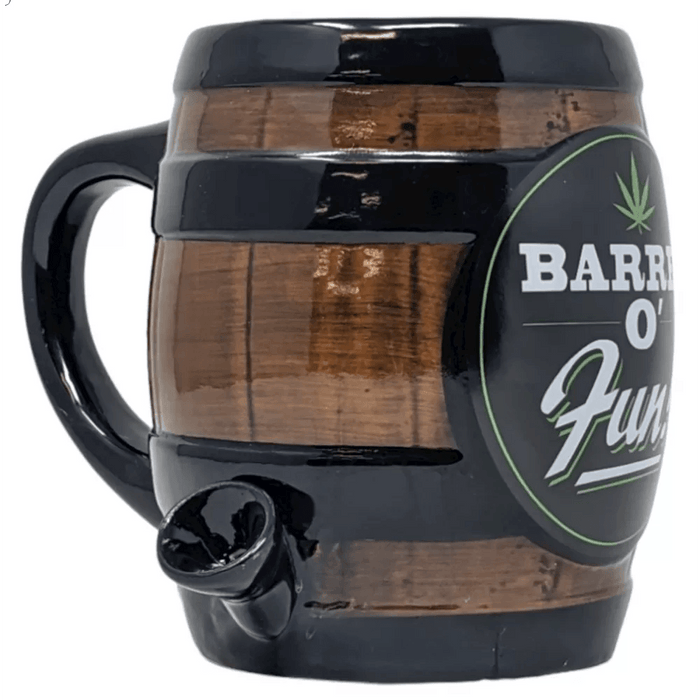 High Point Ceramic Barrel Of Fun Mug Hand Pipe