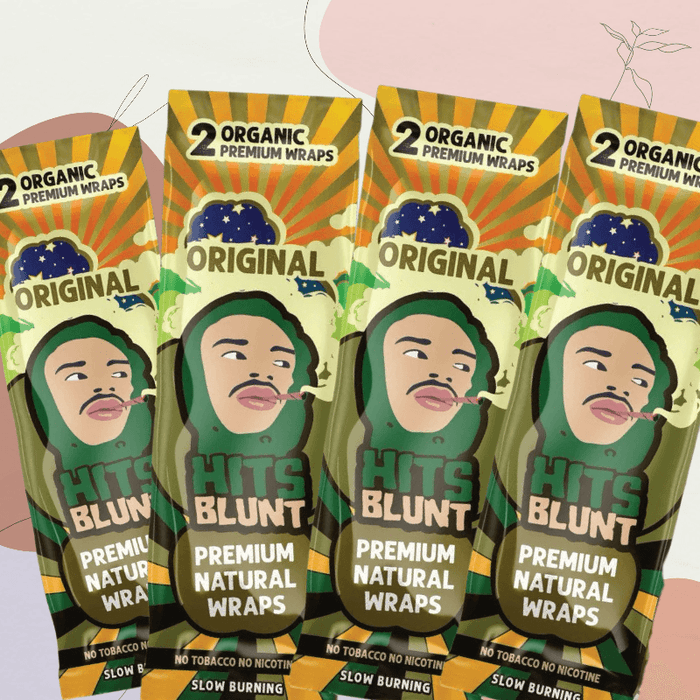 Hits Blunt Organic Premium Rolling Paper Wraps - 4packs