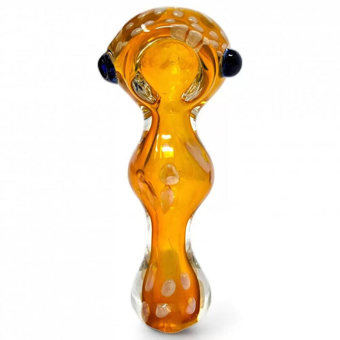 4" Gold Fumed Honeycomb Art Hand Pipe