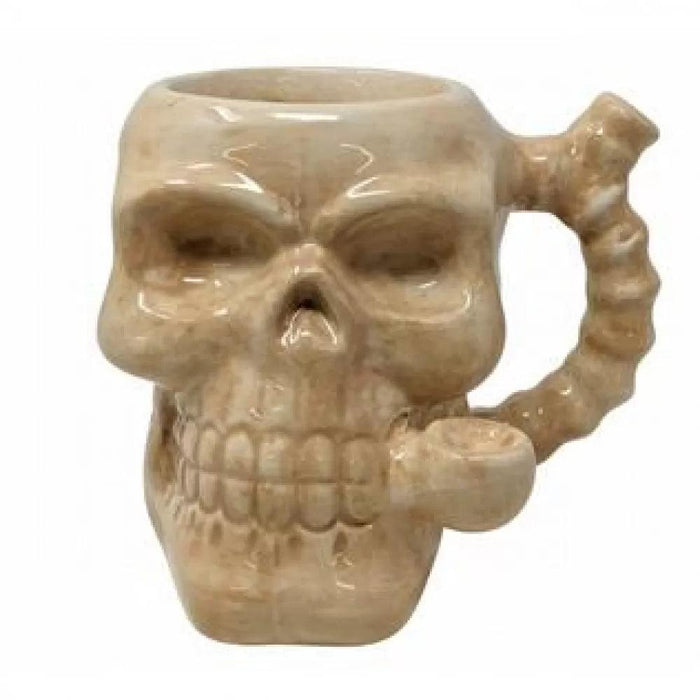 High Point Ceramic Skull Mug Hand Pipe