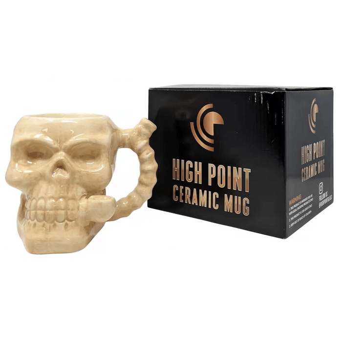 High Point Ceramic Skull Mug Hand Pipe