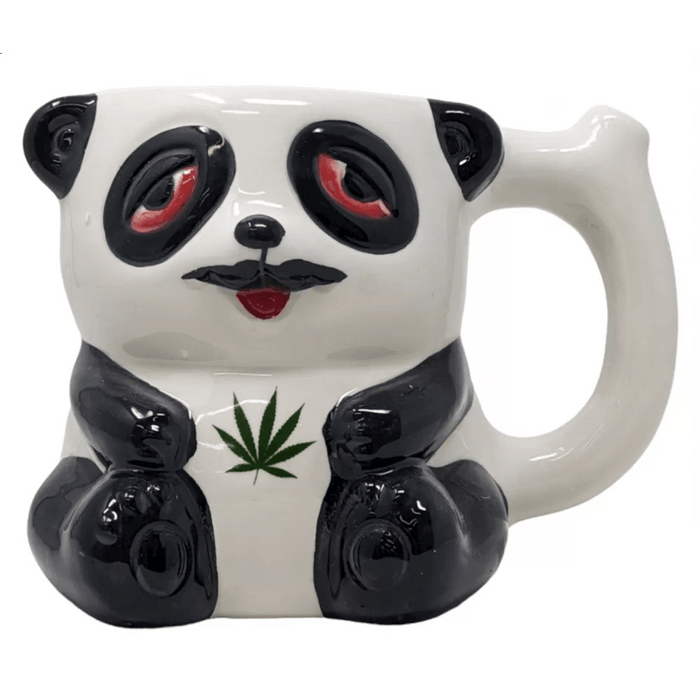 High Point Ceramic Stoned Panda Mug Hand Pipe