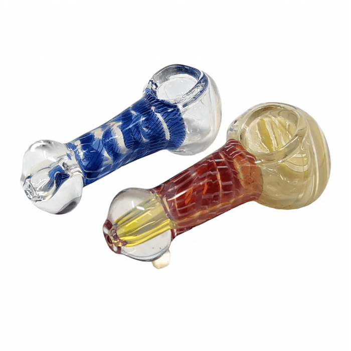 2.5" Silver Fumed Spoon Hand Pipe