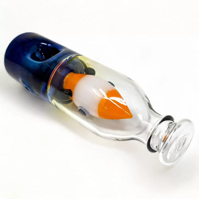 6.5" 2 In 1 "Bottle Rocket Blitz" Hand Pipe/Waterpipe