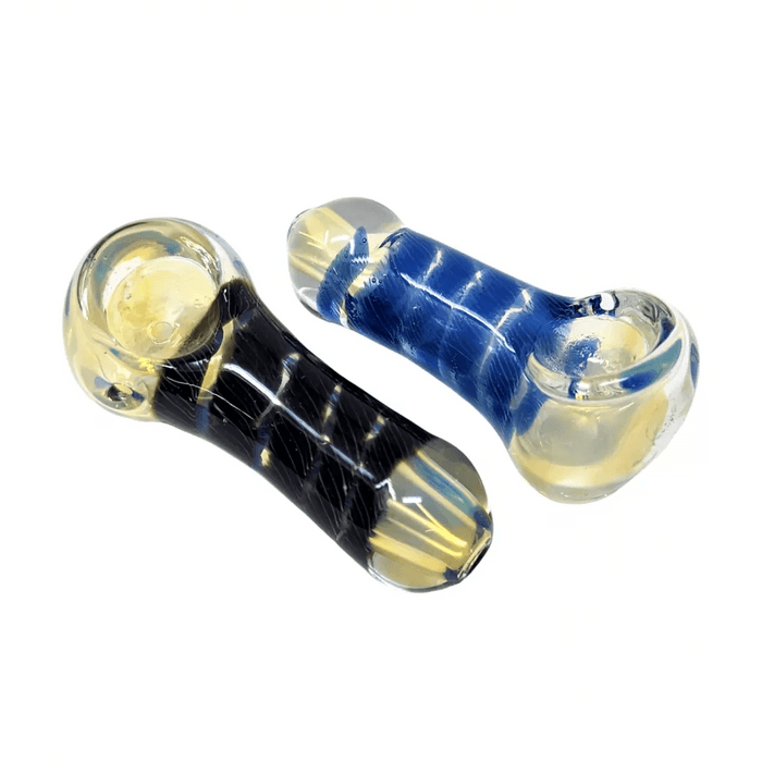 2.5" Gold Fumed Heavy Body Art Hand Pipe - Pack of 2