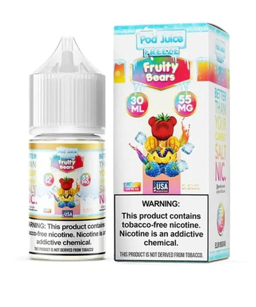 Fruity Bears Freeze - POD Juice Synthetic Nic Salt 10mg/30mL Pod Juice