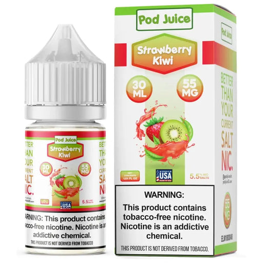 Strawberry Kiwi - POD Juice Synthetic Nic Salt 10mg/30mL Pod Juice