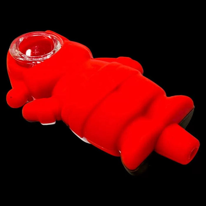 4" Ho, Ho, Ho! True Spirit Of Christmas - Silicone Santa Hand Pipe