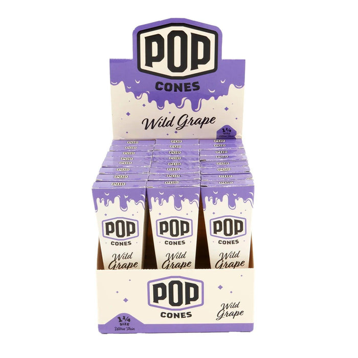 Pop Cones Ultra Thin 1 1/4 Size Cones - Pack of 6