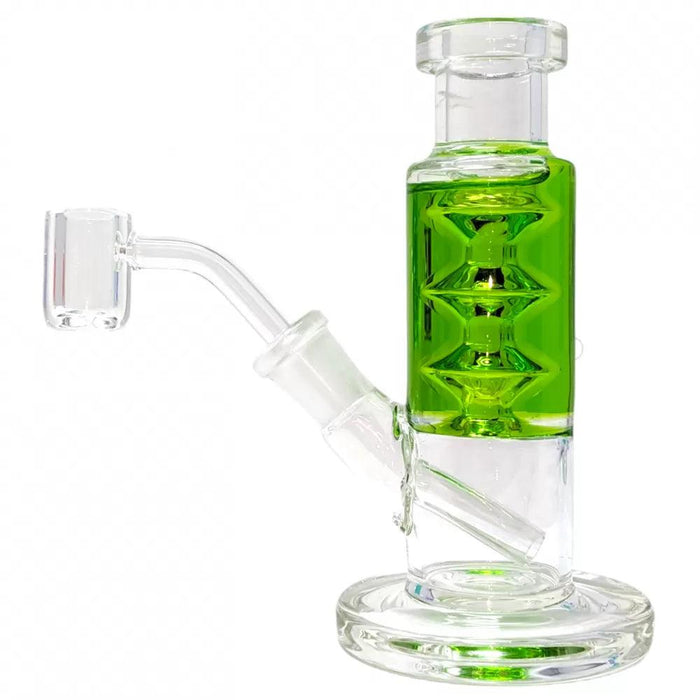 6" Glycerin Filled Straight Water Pipe W/ Banger