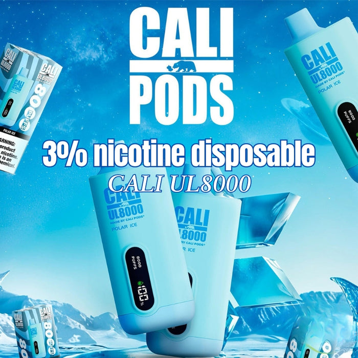 Cali UL8000 Puffs 3% Disposable