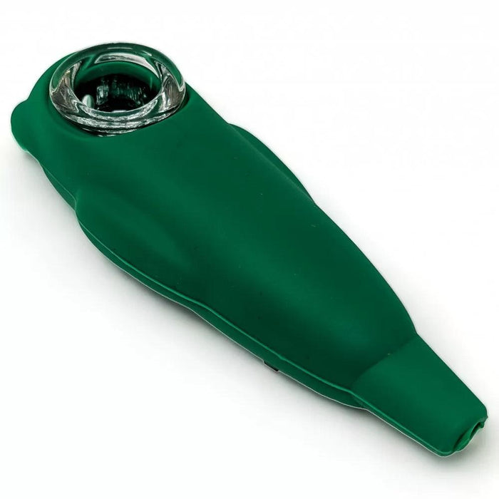 Shark-Themed Silicone Hand Pipe - Durable and Heat-Resistant