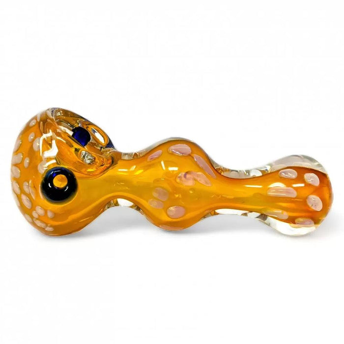 4" Gold Fumed Honeycomb Art Hand Pipe