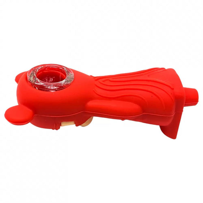 4.5" Snuggle Bear Silicone Hand Pipe