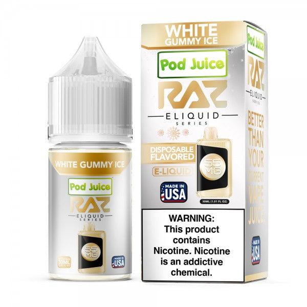 White Gummy Ice - POD Juice x RAZ Salt 30mL