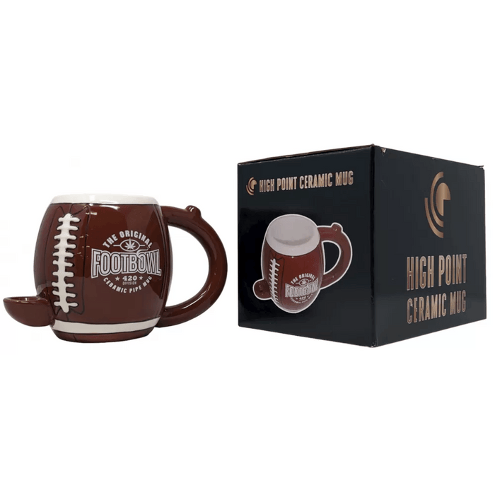 High Point Ceramic American Football Mug Hand Pipe