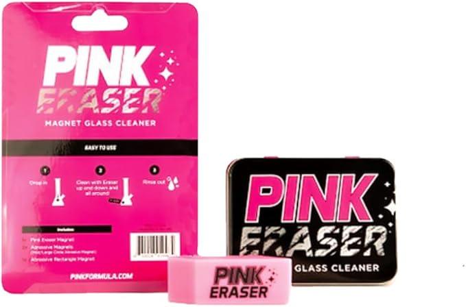 Pink Formula Eraser Magnet Glass Cleaner