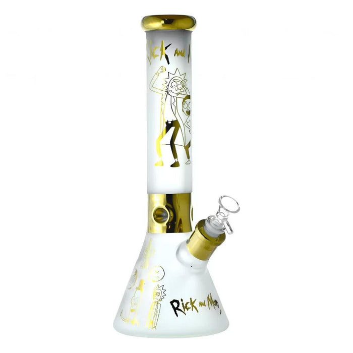 14" Whimsical Character 7mm Frosted Beaker Bong