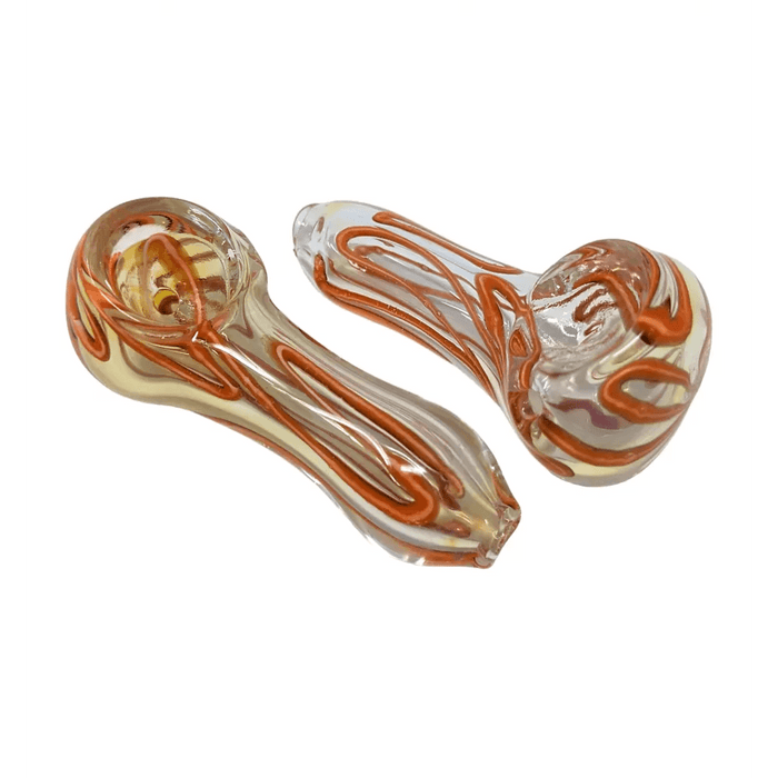 2.5" Silver Fumed Inside Out Hand Pipe - Pack of 2