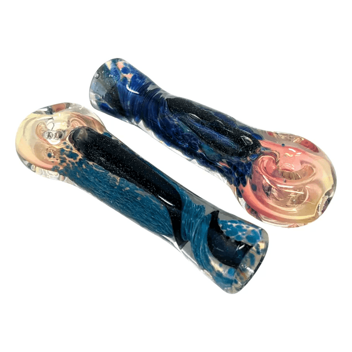 3" Silver Fumed Donut Mouth Chillum Hand Pipe