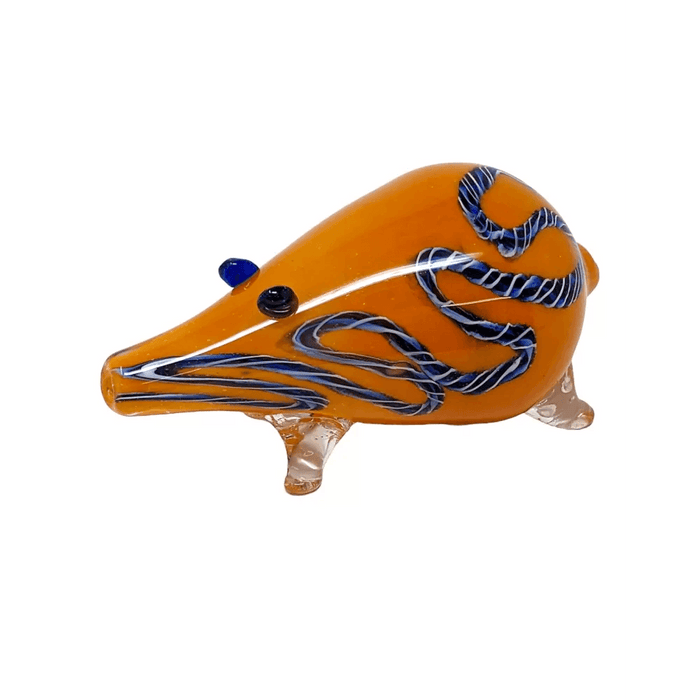 Frit Swirl Line Anteater Animal Hand Pipe