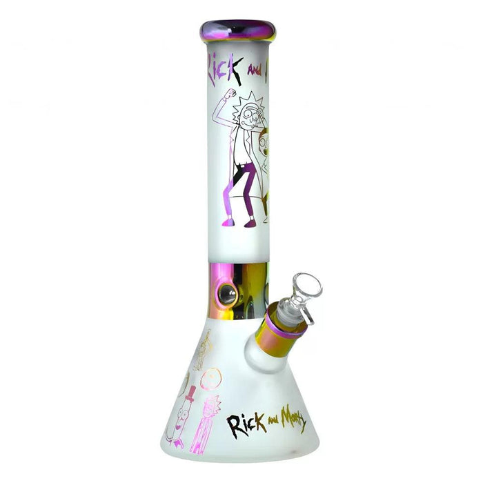 14" Whimsical Character 7mm Frosted Beaker Bong