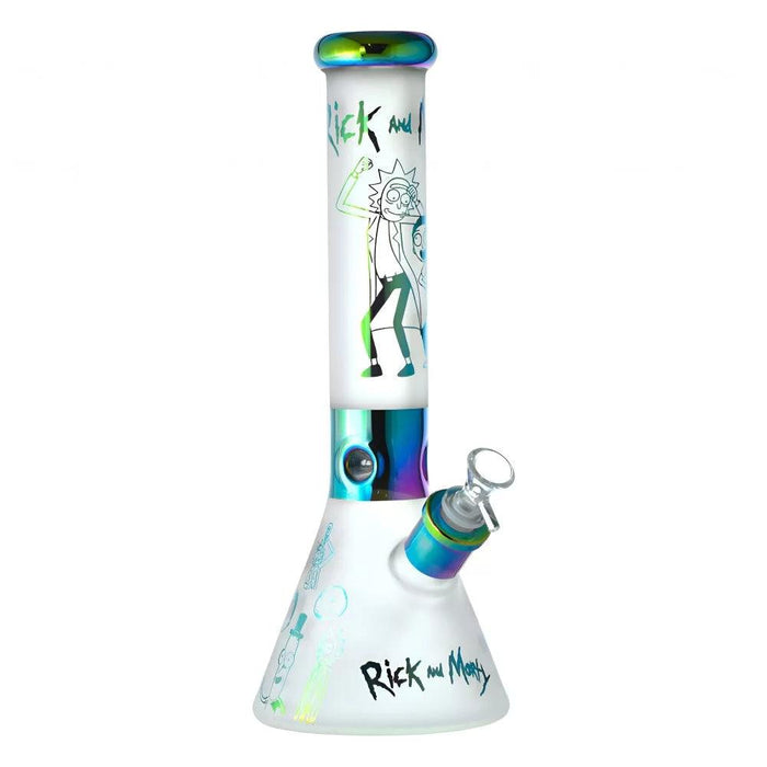 14" Whimsical Character 7mm Frosted Beaker Bong