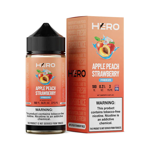 Apple Peach Strawberry Freeze - Hero 100mL Hero Vape Juice