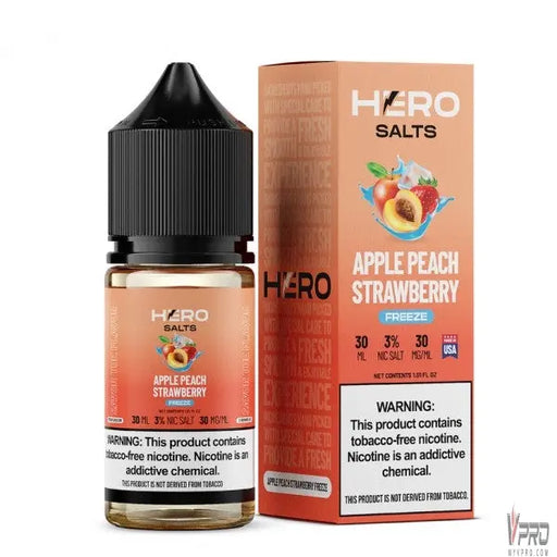 Apple Peach Strawberry Freeze - Hero Salts Syn Nic 30mL Hero Vape Juice
