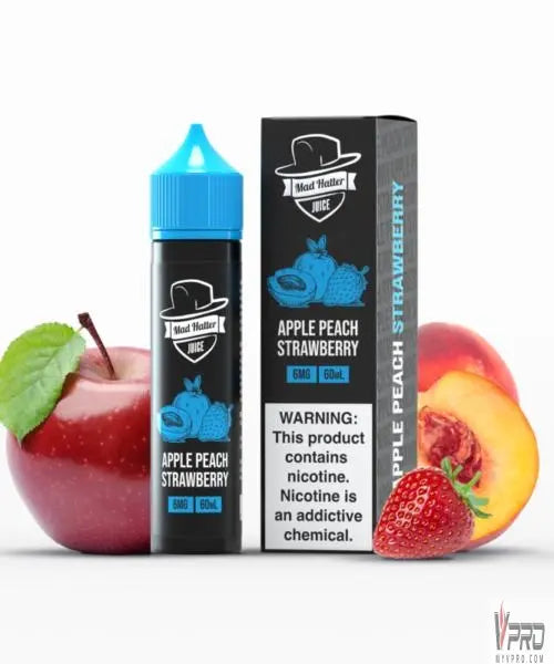 Apple Peach Strawberry - Mad Hatter 60mL Mad Hatter
