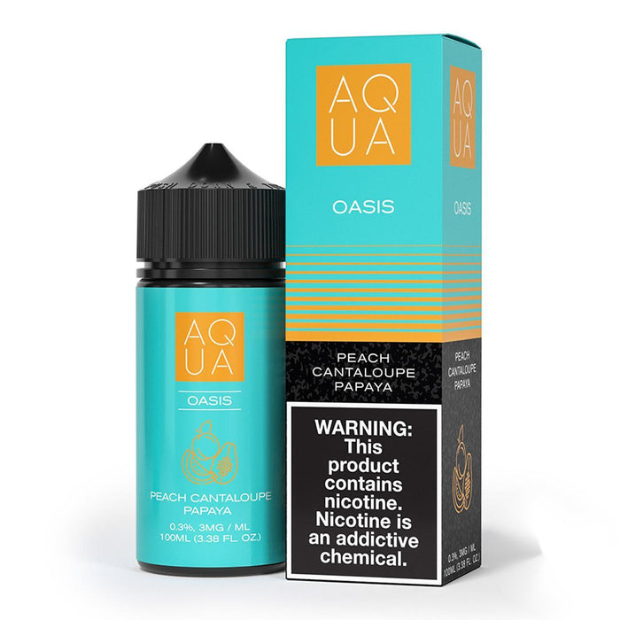 Oasis (Peach Cantaloupe Papaya) - Aqua E-Liquid 100mL