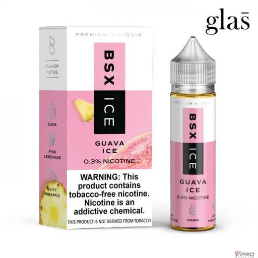 BSX ICE Series By Glas Synthetic Nicotine E-Liquid 60ML (Totally 4 Flavors) Glas