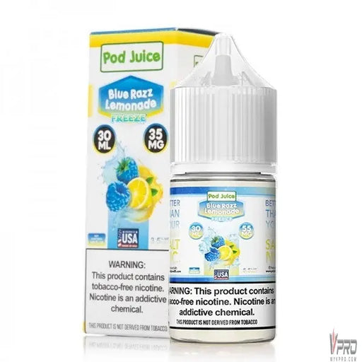Blue Razz Lemonade Freeze - POD Juice Synthetic Nic Salt 30mL Pod Juice