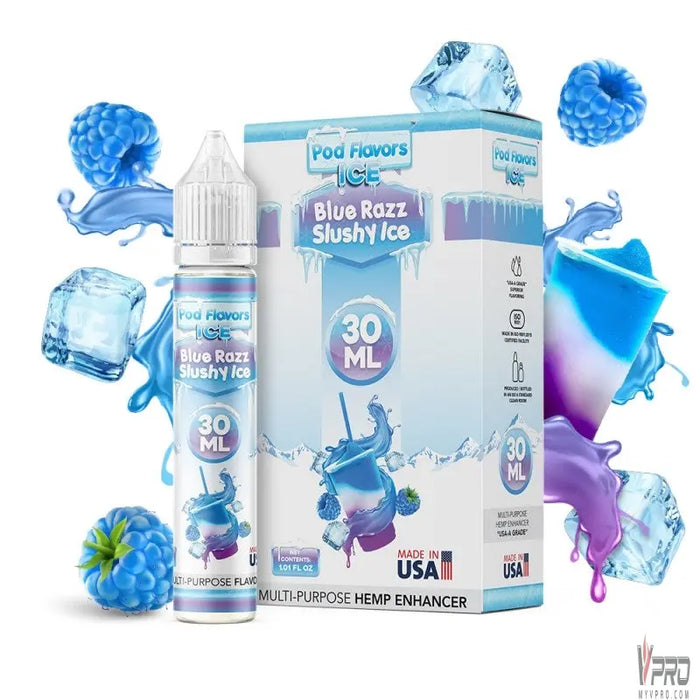 Blue Razz Slushy Ice - Pod Flavors 30mL - MyVpro