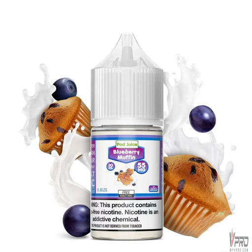 Blueberry Muffin - POD Juice Synthetic Nic Salt 30mL Pod Juice