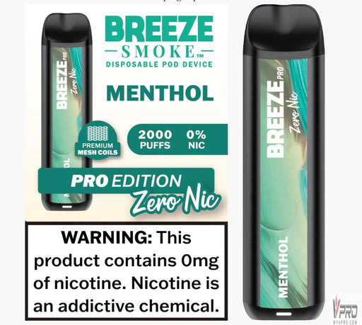 Breeze Pro 0% Nicotine 2000 Disposable Breeze