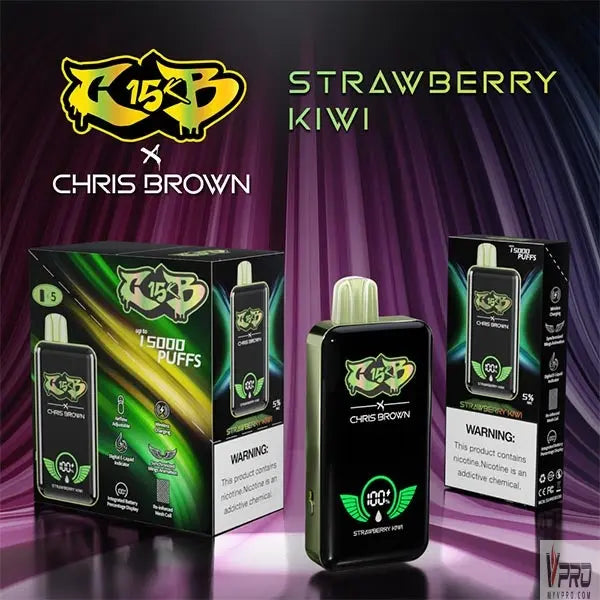 CB15K x Chris Brown Disposable Vape 15000 Puffs 15mL Chris Brown